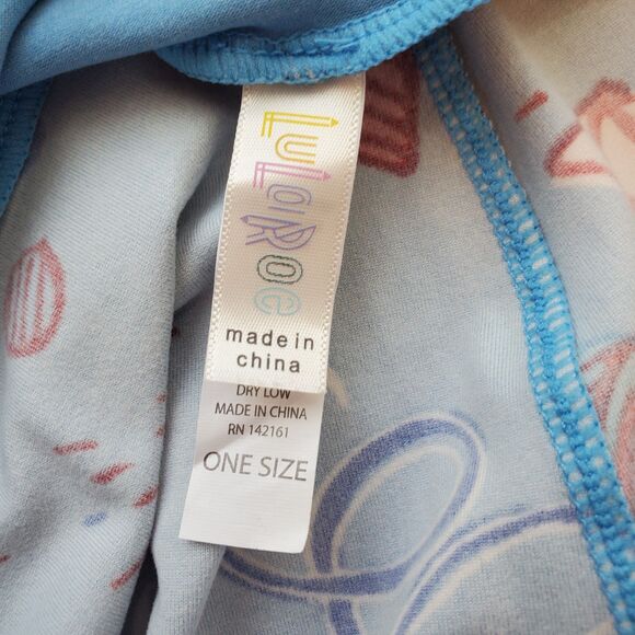 NEW LuLaRoe Light Blue Firework Leggings - Picture 7 of 8